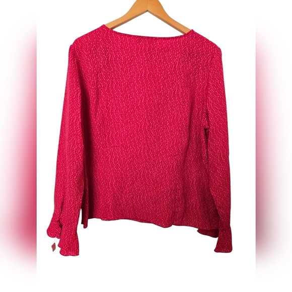 Casual Corner Women's Pink V-Neck Top Size 14 - Picture 2 of 4